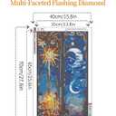 Axquilon Large Diamond Art Kits for Adults - Sun and Moon Diamond Painting Kits for Adults, 5D Round Full Drill Moon Gem Art Paint by Diamonds Pictures DIY Crafts Kits 16x28inch