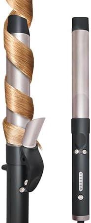 MQUPIN Rotating Curling Iron 1 1/4 Professional Automatic Wave Hair Curling Wand for Women, Dual Ceramic Voltage Fast Heating Hair Curlers for Long/Middle/Short All Hair(1.25INCH. Rose Gold)