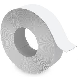 White Melamine Edge Banding, 2 inch x 50ft roll of Veneer Edge Banding Pre-glued, Real Wood Tape Banding for Cabinet Repair