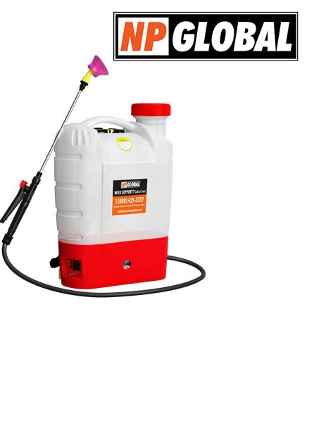 Battery Powered Backpack Sprayer - 4.2 Gallon, 8 Nozzles, 100PSI Cutoff, Long Battery Life, Wide Mouth, High-Pressure Spray Hose, Trigger Lock, Pressure Knob Controller