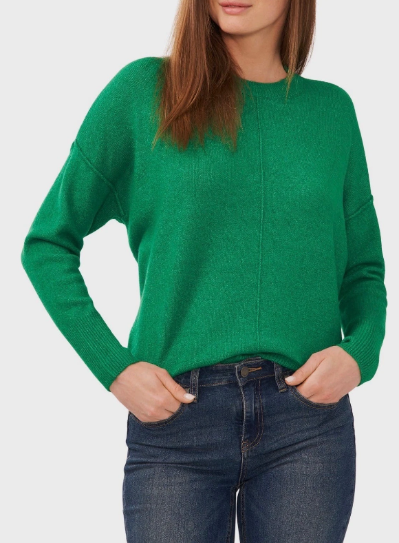 Vince Camuto Cozy Season Sweater Electric Green Crew Neck ,XL 9151219 