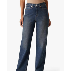 Levi Strauss Signature Gold Women's Heritage High-Rise Loose Straight Jean Pants Stretch Denim (6 W28)