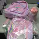 ACESAK Kids School Backpack for Girls, Rainbow Bookbag Backpack with 14OZ Water Bottle, Lunch Bag Set for GirlsTeens Middle Student, Girls Backpacks for School (Pink), Large