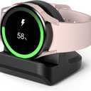 Stand for Samsung Galaxy Watch Ultra 2025 47MM/ 8 Classic 46MM/Watch 8 40/44MM/7 40,44mm/ Ultra/6 40 44mm Non-Slip Silicone Charging Dock,Charger Base Holder with Cable Management Slot,NOT Charger