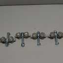 4 Wheel Rolley Assembly Silent Rollers Wheel for 1-5/8" Wide and All 1-5/8" or Taller Rail Hanging Track, Track Roller Used for Barn or Shed Sliding Doors4 Pack