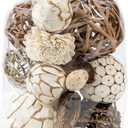 ANDALUCA Natural Tones Vase & Bowl Filler Decorative Balls (Natural Orbs)