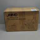 JMMD Toddler Bike with Push Handle for Kids 18-60 Months, 6 in 1 Foldable Push Bike with Training Wheels, Pedals, Brakes, Kickstand, Kid Balance Bike Gift & Toys for Boy & Girl (Large, Mint)