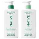 Native Scalp Detox Shampoo and Conditioner, Eucalyptus & Mint, Naturally Derived Ingredients | All Hair Types, Color & Treated, Fine to Dry Damaged, Sulfate & Dye Free  2Pack