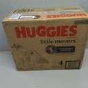 Huggies Size 4 Diapers, Little Movers Baby Diapers, Size 4 (22-37 lbs), 140 Ct (2 Packs of 70)