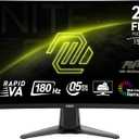 msi MAG 27C6FA 27-inch 1920 x 1080 (FHD), Rapid VA, Gaming Monitor 180Hz, AMD FreeSync, 0.5ms, HDMI, Display-Port, VESA, Tilt, Black