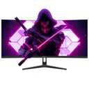 CRUA 34" WQHD 165Hz Ultrawide Curved Gaming Monitor, 1500R, FreeSync, Black