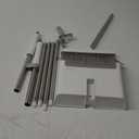 JOYMOOP Black Broom and Dustpan Set, Upright Angle Design with Built-in Comb Teeth for Home, Office, Hardwood Floors, Pet Hair