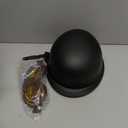 Half Motorcycle Helmet Halfs Shell Helmet German Style Motorcycles Helmets (Black, M)