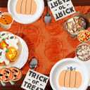 3D Halloween Indoor Decoration Table Runner - White Ghosts Soft Plush Faux Fur Fabric Holiday Home Kitchen Dining Party Table Decor 13x72 Inch Long