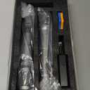 Wireless Microphone, Dual Handheld Dynamic Mic with Rechargeable Receiver, 40H Duration, 200ft Range, Plug and Play, Karaoke Microphone for Singing, Karaoke, Meeting, Church, Wedding (Silver)