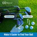 Bloomoak Sport Golf Sunglasses,Wrap UV400 Protection/Vented Frame Prevent Fogging/Superior Visual Clarity to Find Ball (Blue - 12% Vlt - for Sunny Conditions)