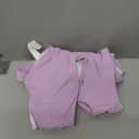 ANRABESS Bathing Suit for Women Tummy Control Bikini Set 2025 Beach Front Ruched Mid Waist Swimsuit with Adjustable Straps (Medium, Light Purple)