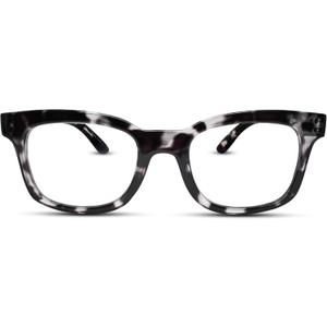 2SeeLife Wide Reading Glasses for Women Medium-Large Fit, Thick & Sturdy Frame, Spring Hinges, Premium Designer Readers, Gray Leopard, +3.50