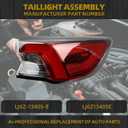 Dasbecan Tail Light Assembly for 2020 2021 2022 Ford Escape