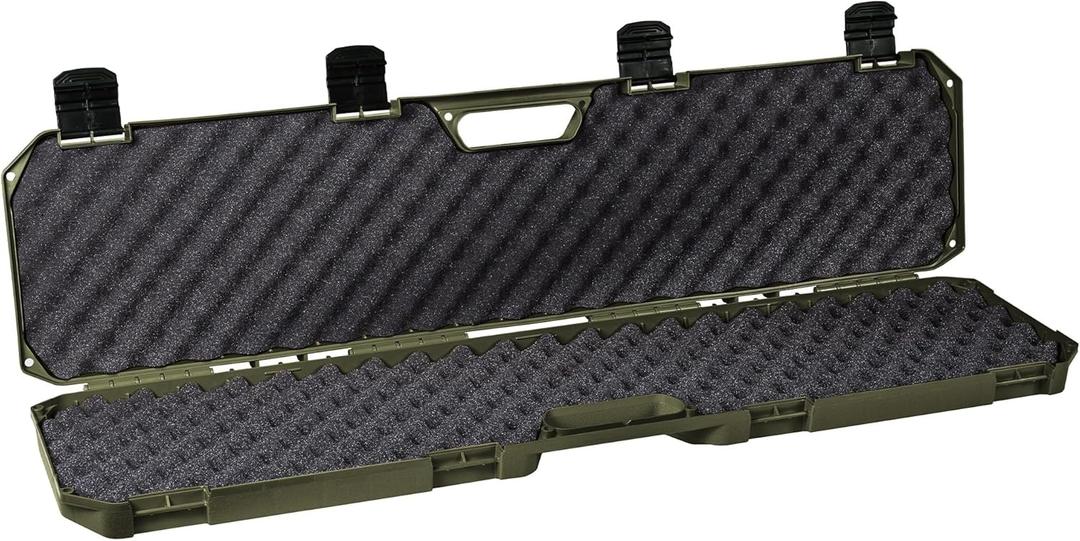 Condition 1 42 Economy Single Gun Carrying Case Model 210 with Foam, Long Storage Case, Fits Scope, Lockable TSA Friendly, Water Resistant, Made in USA, 42.03"x10.50"x3.81" (Ranger Green)