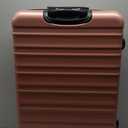Amazon Basics 30" Hardside Large Checked Luggage, Hardshell Suitcase With Wheels, Expandable For Up to 15% More Space, With Scratch-Resistant Surface, Four Multi-directional Wheels, Rose Gold