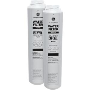 GE FQSVN Under Sink Water Filter | Replacement for Water Filtration System | Easy Install | Reduces Sediment, Rust & Other Impurities from Water | Replace Every 6 Months for Best Results | 1 Filter (2 Count (Pack of 1))