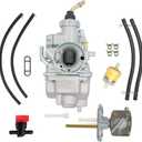 TTR125 Carburetor & Fuel Switch Valve Petcock Compatible for Yamaha TTR125 TTR125LE TTR125E TTR125L 2000-2007 Motorcycle Replace 5HP-14101-00-00/5HP-14101-10-00/5HP-14101-20-00