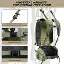 MYDAYS Universal Tree Stand Transport System, Lightweight Tree Stand Carrier with Adjustable Straps, Comfortable Padded Stand Transport Harness for Outdoor Hunting