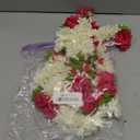 Toran Bandanwaar Artificial Flower Garland for Wall Door Hanging Home Temple Festival Wedding Function Party Decoration Décor and Gifting (White and Pink)