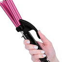 FARERY Mini Waver Curling Iron, 1/2 Inch, Hair Crimper for Women Beach Waves, Keratin & Argan Oil Infused, Dual Voltage, Pouch Bag