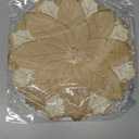 Christmas Placemats Set of 6 Christmas Decorations Indoor Round Placemats for Winter Holiday Party Kitchen Dinning Decorations