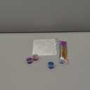 Mermaid Scale Stencil Set 9 Pieces Reusable Mermaid Face Makeup Stencils Fish Scale Templates, 3 Bottles Glitter and 4 Pcs Eye Makeup Brushes - Women Girl Cute Make Up DIY Tool Set