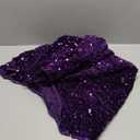 Purple Christmas Tree Skirt Large Christmas Tree Skirts 60 Inch Glitter Sequin Velvet Tree Skirt Christmas Decorations Sparkly Tree Floor Mat Xmas Tree Skirt Collar for Holiday Party Decor