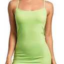 Lime Green Long Tank Top, Size XS