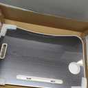 Folding Lap Desk, 23.6 Inch Wood Laptop Bed Desk with Cup Holder, Portable Bed Table for Working Writing Reading & Eating for Bed, Sofa, Couch, Floor - Black