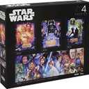 Buffalo Games - Star Wars - 4 x 1 Multipack - Multi Piece Jigsaw Puzzle For Adults -Challenging Puzzle Perfect for Game Nights - Finished Size Varies