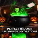 KYWYOYOU 2025 Halloween Decorations Indoor  Floating Potion Bottles with LED Mist Maker, Black Skull Pot Diffuser for Spooky Indoor Party Table & Home Decor