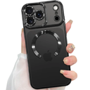 ZIYE Magnetic Case Made for iPhone 17 Pro 6.3 Inch [Compatible with MagSafe] Soft TPU Slim Phone Cover Anti-Scratch Drop Protection Clear Phone Case for Women Men, Black