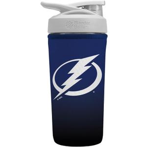 Sok It BotlSok NHL Hockey Protein Blender Shaker Bottle Sleeve Insulated Neoprene Cover (Tampa Bay Lightning, Fits 28oz Blender)