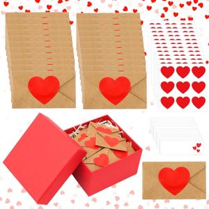 80 Sets Mini Love Notes with Blank Note Cards Mini Envelopes Mini Valentines Day Card Cute Couple Gifts for Boyfriend Girlfriend Little Love Notes For Him Her