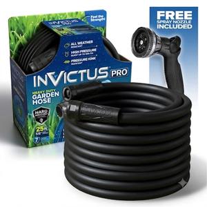 KOTTO Expandable Garden Water Hose, 10 Spray Nozzles, Anti-Rust Solid Brass Connector, Lightweight No-Kink Flexible - Black 150ft