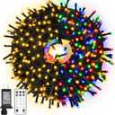 JMEXSUSS Color Changing Christmas Lights, 66ft 200 LED Warm White & Multicolor String Lights Outdoor Waterproof with Remote, Connectable Christmas Tree Lights Plug in for Indoor Xmas Decor