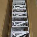 Jojocross Expandable, Stackable, Adjustable Spice Rack kitchen Organizer,Metal Pantry Storage Shelves - Multi-Tier Shelf for Cabinet, Countertop, Pantries, Cupboard or Wall Mount,White