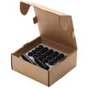 Acorn M14x1.5 Black Lug Nuts - 2" Tall, Set of 24 pcs, 2 Socket Keys, 14mmx1.5