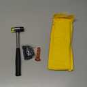 10Pcs Dent Repair Tool Kits Paintless Dent Removal Tap Down Tools Dent Rubber Hammer with 9 Different Shaped Hammer Heads for DIY dent Repair on Cars (Black)