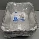 NYHI 9'' x 13 4 Inches Deep Aluminum Foil Pans 20 Pack Durable Disposable Grill Drip Grease Tray Half Size Extra Deep Steam Pan and Oven Buffet Trays Food Containers for Catering Baking Roasting