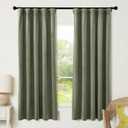 RYB HOME Sage Green Velvet Curtains 72 inches Length with Hook Tape, Thermal Insulated Privacy Protect Decorative Drapes for Window, W 42 x L 72 inches, 2 Panels Set