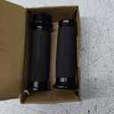 Motorcycle Black Hand Grips 1 Inch Handlebar Grips Universal Compatible for Harley Honda Kawasaki Suzuki Yamaha Bobber Chopper Cafe Racer