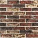 Art3d 20-Pack 105 Sq.Ft Faux Brick 3D Wall Panels Peel and Stick in Red Brown, Self Adhesive Waterproof Foam Wallpaper for Bedroom, Bathroom, Kitchen (27.5x27.5inch)
