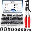100Pcs 10-21mm Spring Hose Clamps Assortment Kit with Swivel Flat Band Fuel Hose Clamp Plier - 5 Sizes Fuel Line Silicone Vacuum Hose Low Pressure Air Clamps